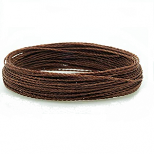 Polyester Koord Bruin 1mm 10mtr